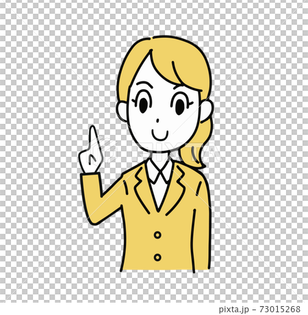Female office worker / OL (upper body) to explain Female office worker / OL (upper body) to explain 73015268