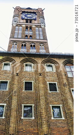 Town Hall in Torun is one of the largest brick buildings of that kind in Europe - Torun, Poland 73016721