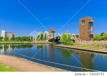 富山市_快晴の環水公園 富山市_快晴の環水公園 73016751