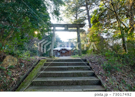 鳥取県倉吉市の大江神社の鳥居 鳥取県倉吉市の大江神社の鳥居 73017492