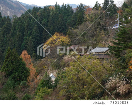 徳島県池田町上影地の過疎集落 73019833