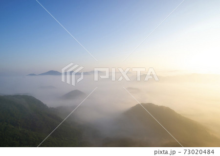 雲海 空 夕焼け 73020484