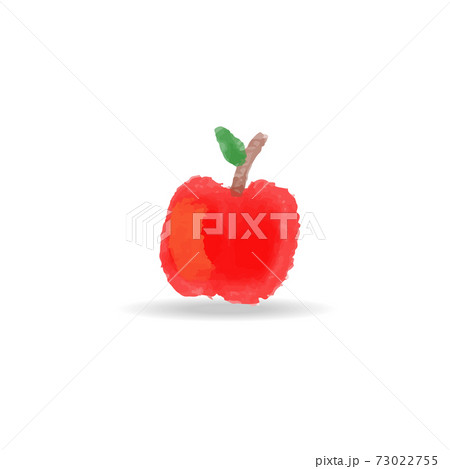 isolated cartoon red apple vector illustration. cute apple clip art for greeting card, anniversary, web banners, social and print media 73022755