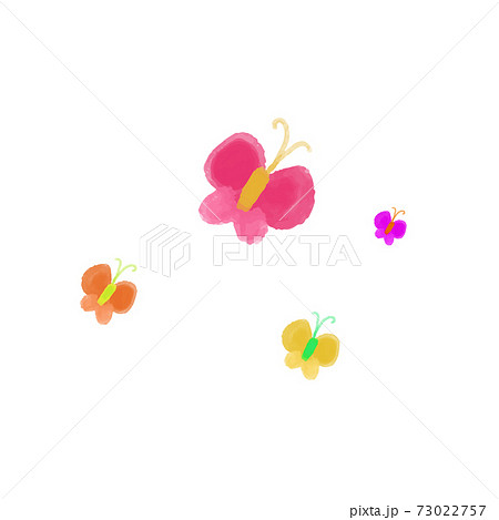 isolated cartoon flying butterfly vector illustration. cute butterfly clip art for greeting card, anniversary, web banners, social and print media 73022757