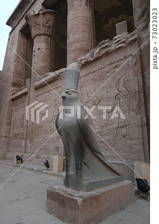エジプトの古代遺跡 エドフのホルス神殿 Temple Of Horus In Egypt の写真素材