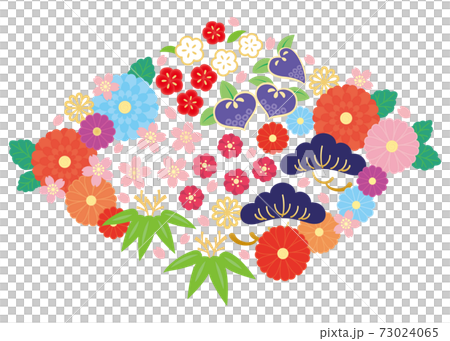 カット素材 お祝い花など2のイラスト素材