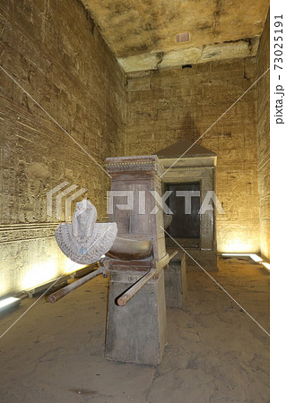 エジプトの古代遺跡 エドフのホルス神殿 Temple Of Horus In Egypt の写真素材