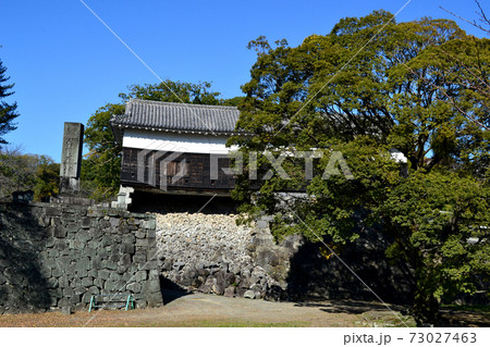復旧中の熊本城「下馬橋跡、馬具櫓」 復旧中の熊本城「下馬橋跡、馬具櫓」 73027463