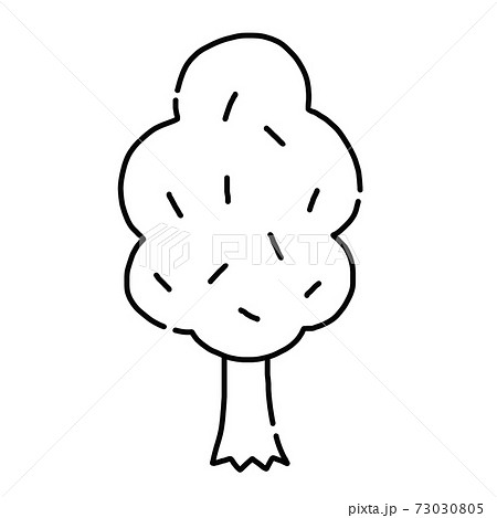 手描き風の木のイラスト素材のイラスト素材