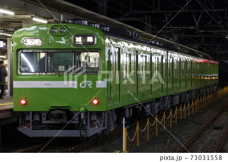【D】奈良線103系（2020年12月：検査明けピカピカの姿） 73031558