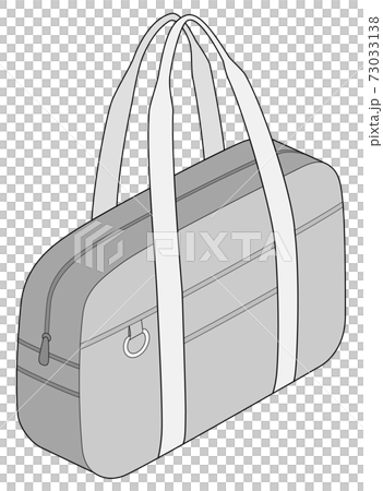 スクールバッグ 学生かばん 白背景のイラスト素材