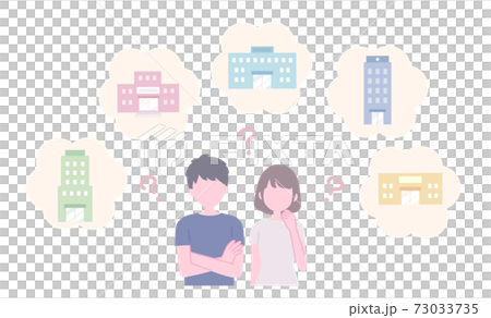 Couple choosing a hospital 73033735