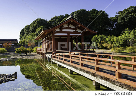 平城京跡歴史公園 東院庭園 奈良県奈良市の写真素材