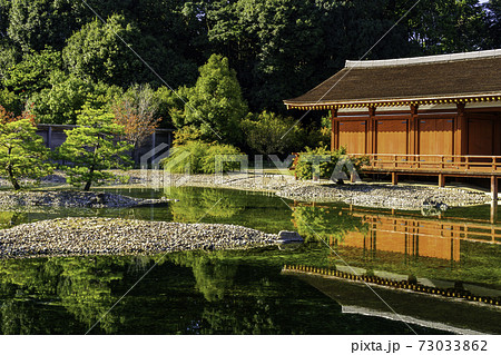 平城京跡歴史公園 東院庭園 奈良県奈良市の写真素材