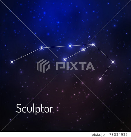 Constellation in the night starry sky Constellation in the night starry sky 73034935