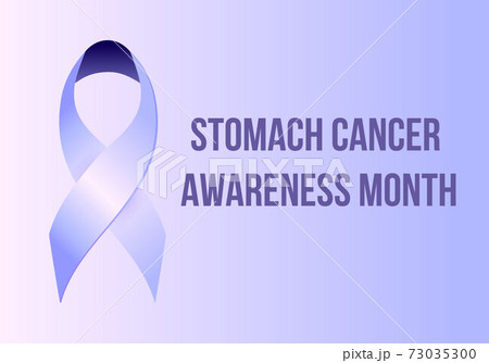Stomach cancer awareness month concept vector. Event is celebrated in November. Periwinkle ribbon isolated on purple background. Stomach cancer awareness month concept vector. Event is celebrated in November. Periwinkle ribbon isolated on purple background. 73035300