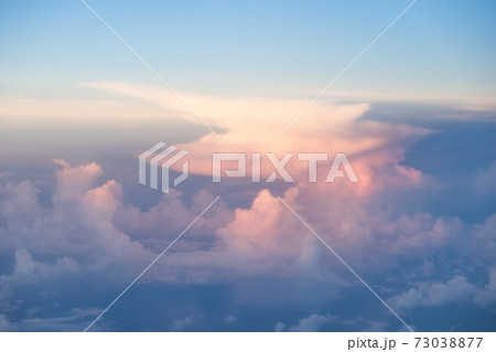 【空】飛行機からの眺め 【空】飛行機からの眺め 73038877