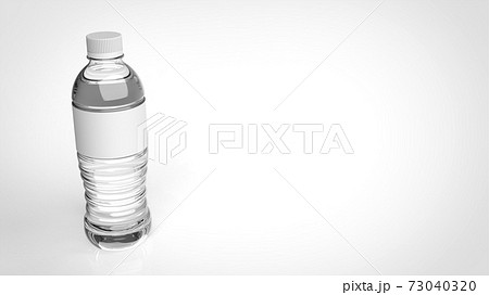 PET bottle white background one left angled 3D 73040320