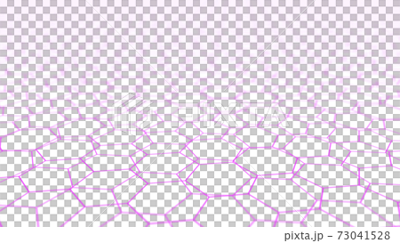 CG Hexagon background material of multiple hexagons lined up 73041528