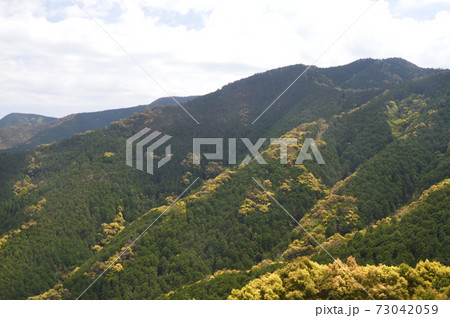 高知県の山塊(高知県高岡郡中土佐町) 高知県の山塊(高知県高岡郡中土佐町) 73042059