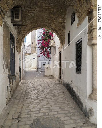 チュニジア チュニス旧市街 シディ・ベンヌ・アルー通り / Tunis, Tunisia 73042539