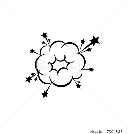 Bang symbol, isolated burst of bomb Bang symbol, isolated burst of bomb 73043874