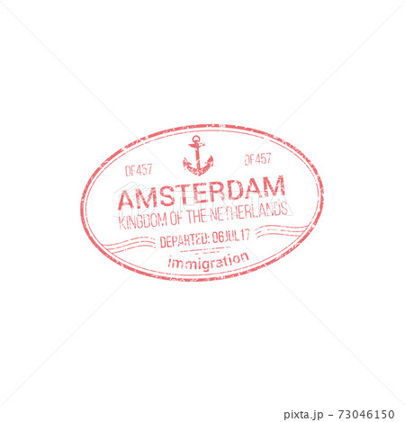 Netherlands visa stamp Amsterdam border control Netherlands visa stamp Amsterdam border control 73046150