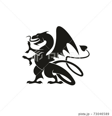 Gryphon Mythical Creature Isolated Dragon Beastのイラスト素材