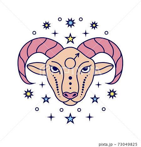 Aries zodiac sign - Stock Illustration [73049825] - PIXTA