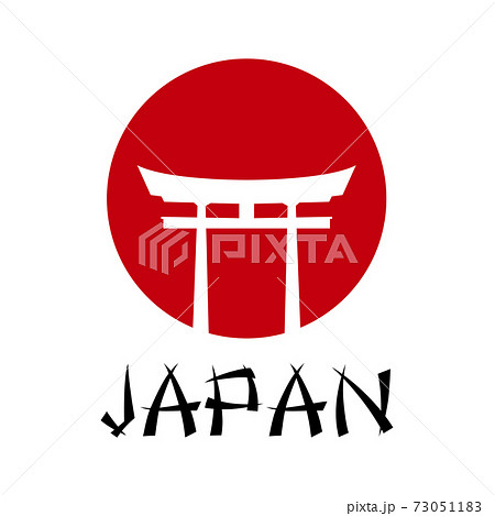 torii japan traditional gate vector illustration 73051183
