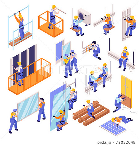 Structural Ironworker Icons Ser Structural Ironworker Icons Ser 73052049