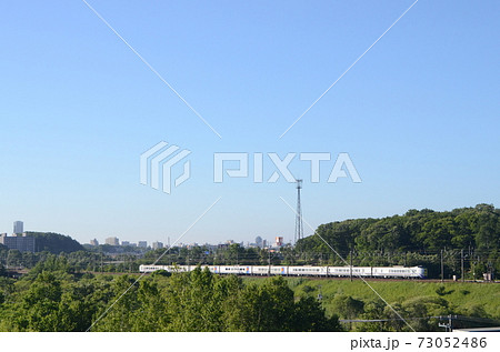 強い西日を受けて輝く261系特急「スーパー北斗」 73052486