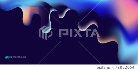 Abstract liquid or fluid gradient color shape...のイラスト素材 [73052654] - PIXTA