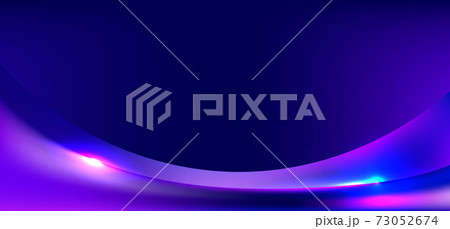 Banner web template blue and purple gradient curved shape with lighting background Banner web template blue and purple gradient curved shape with lighting background 73052674