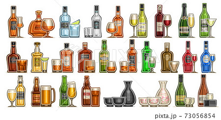 Vector Alcohol Set 73056854