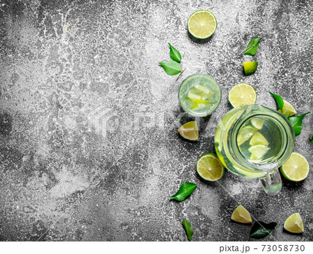 fresh drink of ripe limes. fresh drink of ripe limes. 73058730