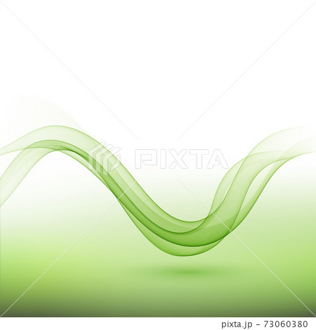 Abstract background with green vector transparent wavy lines. Abstract background with green vector transparent wavy lines. 73060380