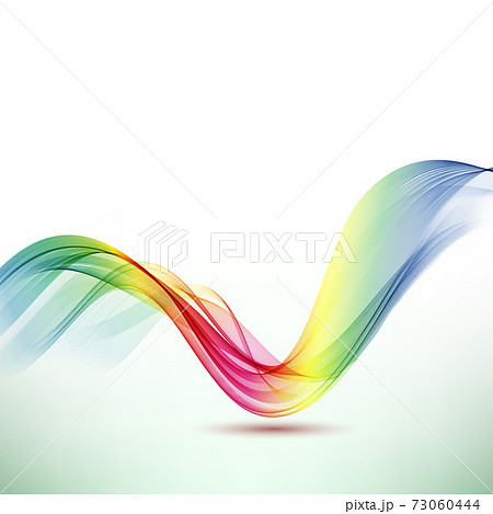 abstract colorful rainbow wave background vector illustration 73060444