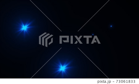 Many of flash lights with random switch on, computer generated modern background, 3d render 73061833