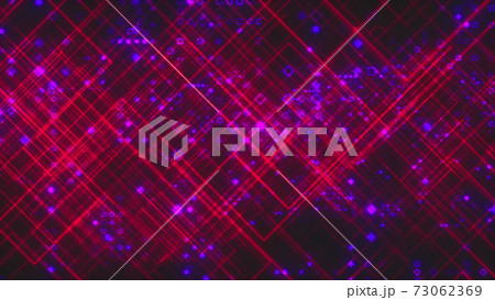 Digital background with thin diagonal lines forming a lattice and little geometric particles. 3d render computer generated Digital background with thin diagonal lines forming a lattice and little geometric particles. 3d render computer generated 73062369
