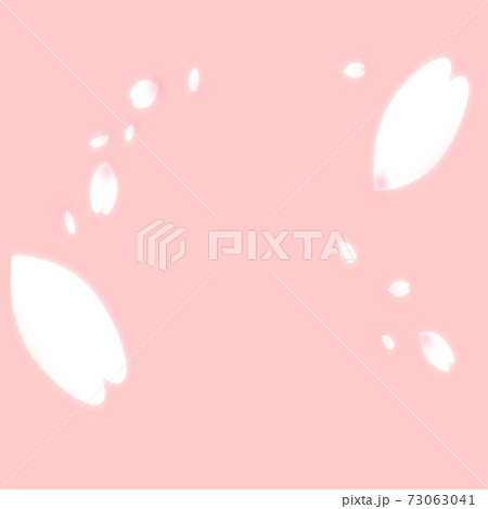 桜の花びら ピンク 四角 透過 Png バナー 背景 正方形 風 Background のイラスト素材