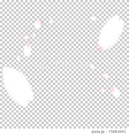 櫻花花瓣粉紅色方形透明png橫幅背景方形風背景 73063041