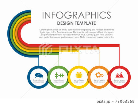 Infographic design template with place for your data. Vector illustration. Infographic design template with place for your data. Vector illustration. 73063569