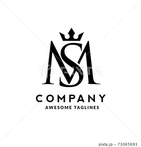 elegant initial letter sm with crown logo vector, Creative Lettering Logo Vector Illustration. elegant initial letter sm with crown logo vector, Creative Lettering Logo Vector Illustration. 73065693