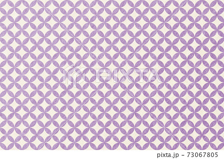 イラスト素材 和紙テクスチャ 背景 七宝文様 和柄 和風 和紙 背景素材のイラスト素材