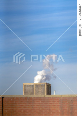 Power Plant in salt Lake City emitting thick smoke 73068687