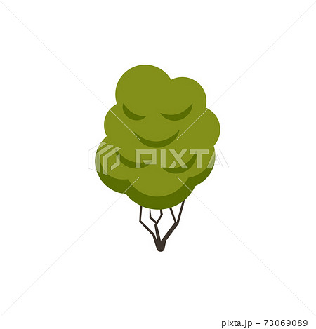 Flat Tree Illustration 73069089