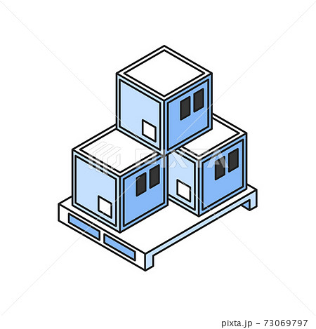 Isometric Parcel Illustration 73069797