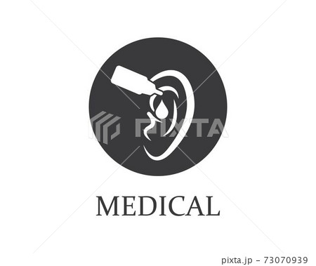 Ear logo icon vector design illustration Ear logo icon vector design illustration 73070939