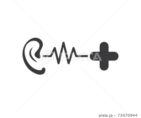 Ear logo icon vector design illustration 73070944